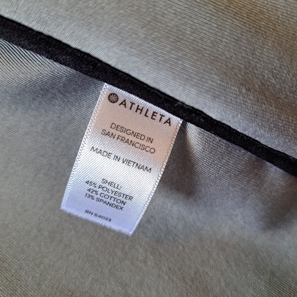 ATHLETA Athletic Full-Zip Long Sleeve CYA Yoga Hoodie Heather Gray Small - Picture 13 of 16